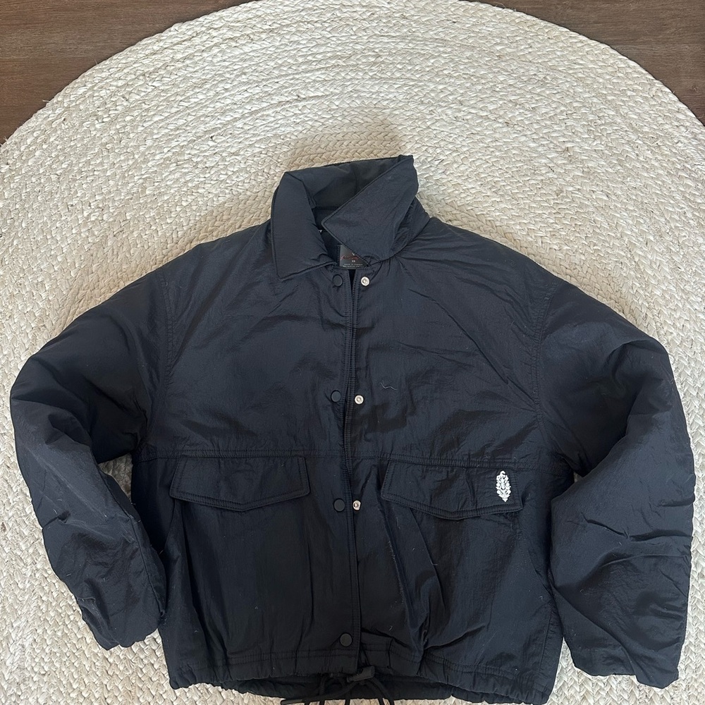 Free People Black Puffer Jacket